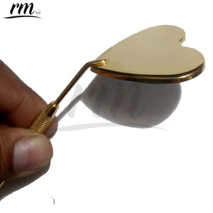 Nouveau miroir d'extension de cils en forme de cœur en or et or rose Miroir cosmétique d'extension de cils - Product Image 3