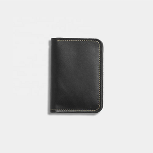 2021 Vintage vendeur chaud hommes portefeuille en cuir mince haute qualité RFID porte-carte Logo personnalisé Mini bifold peau d'animal peau de vache - Product Image 3