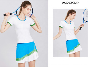 Falda de tenis blanca y rosa para mujer, falda de tenis de secado rápido, alta calidad, OEM - Product Image 5