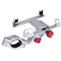 Nouveau support de téléphone pour vélo en alliage d'aluminium, 3,5 à 6,5 pouces, support de téléphone pour vélo, moto, support de téléphone pour GPS