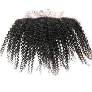 Usine डे फैशन Qualite Crepus Boucles Cheveux Bresiliens Frontaux Noirs Naturels 13X4 प्रस्तुत बराबर ओरिएंटल बाल
