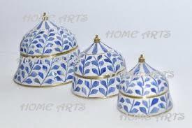 Diseño pintado Latón Buffet Plato para servir comida Diseño antiguo Forma redonda Cazuela para servir Olla caliente al precio más barato - Product Image 6