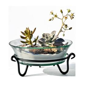 Bol à dessert en verre de conception classique avec support en fer bol décoratif de table de qualité supérieure pour une utilisation de fête d'événement - Product Image 6