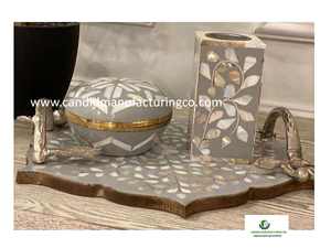 Gran oferta, bandeja Eid Mubarak, caligrafía árabe y diseños en forma de media luna, bandeja de nácar exquisita para ocasiones de Ramadán - Product Image 3