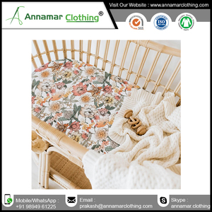 Nouveau-né personnalisé tricoté coton bébé Couffin drap par fournisseur indien à bas prix - Product Image 6