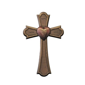 Cruz de Iglesia de Latón con Círculo Redondo en la Parte Posterior, Artículos Religiosos - Product Image 2