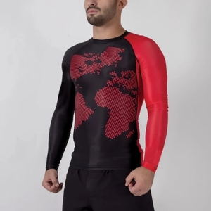 Quick Dry Long Sleeve Swim <b>Shirt</b> Chlorine Resistant Rashie Upf50+ Rashguard Men's Surfing Rash Guard - Product Image 5
