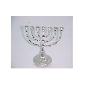 Hot Vantage Moderne luxe Fantaisie Antique argent menorah bougeoir décoration de noël pour la vie et la décoration de la maison - Product Image 1
