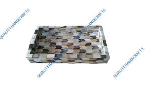 Bandeja de madera de tamaño personalizado para servir estrellas con incrustaciones de perlas madre para hoteles, restaurantes, utensilios de cocina para el hogar, bandeja de comida al por mayor - Product Image 5