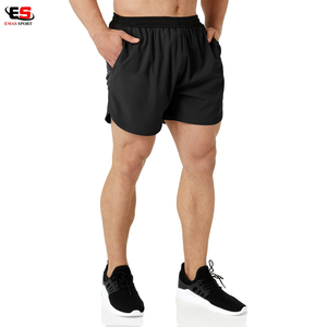 Shorts de sport pour hommes, respirants, écologiques, à séchage rapide, anti-froissement, solides, pour l'entraînement, la salle de sport, la course à pied, l'été - Product Image 6