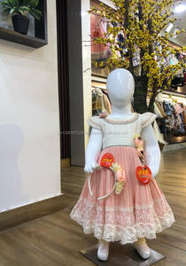 2020 colección de verano elegantes vestidos de algodón florales para niñas recién nacidas tutú elegante tela de red niños para primavera Formal - Product Image 5