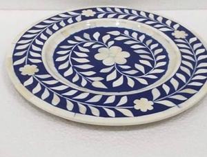 Incrustaciones de resina hechas a mano redondas con diseño Floral de nácar, decoración del hogar, posavasos de Color verde y blanco para oficina, restaurante usado - Product Image 2