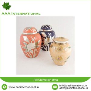 Estilo americano de latón mascotas cremación urnas de Metal - Product Image 6