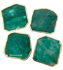 Farhan คริสตัลสีเขียว Aventurine ควอตซ์คริสตัลพลอยสไตล์ฮวงจุ้ยตกแต่งบ้านงานฝีมือหินกึ่งมีค่าสีทองกึ่งมีค่า - Product Image 1