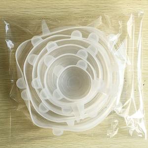 Accesorios De Silicona reutilizables Para cocina, <span class=keywords><strong>Tapas</strong></span> Para cuencos, utensilios De cocina, 6 uds. - Product Image 6