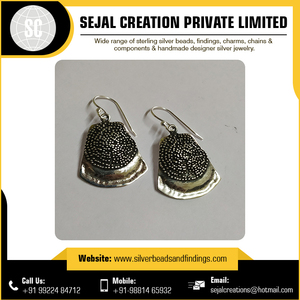 Spiral 925 Sterling Silver Tribal <b>Earrings</b> Fashion Style Bulk Quantity From Indian Seller Supplier with Resin Jewelry Findings Wholesale - Product Image 4