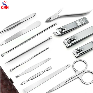 Ensemble de manucure professionnel de 13 pièces, kit de lime à ongles polie, outils de soin des ongles en acier inoxydable - Product Image 6