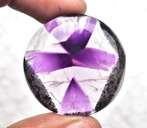 Trapiche อัญมณีรูปดาวอเมทิสต์,สำหรับเครื่องประดับอัญมณีพลอยหลังเบี้ยรูปดาวอเมทิสต์แบบกำหนดขนาดเอง - Product Image 5