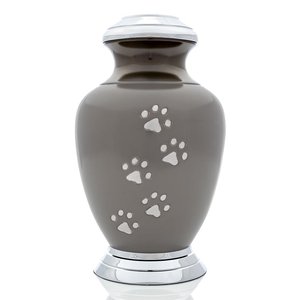 Urna para cenizas de mascotas Urnas con estampado de pata para animales Tamaño de metal Personalizado Precio al por mayor Suministros funerarios Urna Cremación para animales - Product Image 3