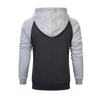 Sweat à capuche oversize en molleton 100 % coton de haute qualité pour l'hiver, style athlétique streetwear, avec fermeture éclair et broderie, couleurs personnalisables, vente en gros