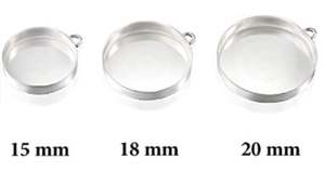 Top Quality 925 <b>Solid</b> Sterling <b>Silver</b> 13 MM Bezel Cup Cheap Lowest Price Plain Collet Blank Component Mountings Jewelry Making - Product Image 3