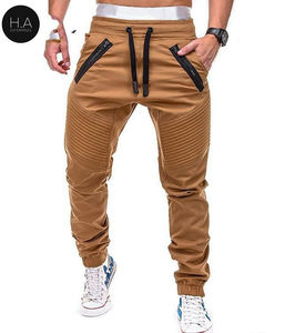 Pantalones de chándal informales para hombre, ropa deportiva con múltiples bolsillos, color sólido, Cargo, novedad - Product Image 2