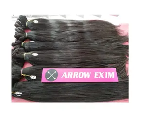 Natural Human hair Straight Double weft Wholesale Hair Manufacturer an supplier from single donor