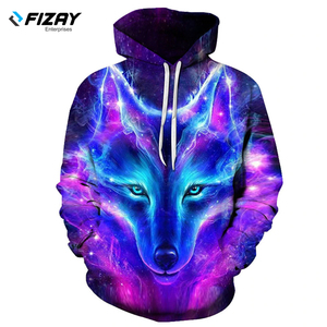 Wholesale Customised Men's 3D Digital Printing Breathable Quick Dry <b>Polyester</b> <b>Hoodies</b> Plus Size Unisex Winter Solid Pattern - Product Image 5