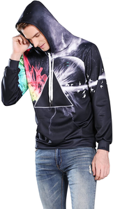 Polyester Long Sleeve Men's Hoodies Warm Hooded Zipper Sweatshirts Men Tracksuit Jacket Sublimation <b>Gym</b> <b>Hoodie</b> - Product Image 2