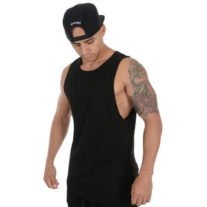 Prix de gros impression personnalisée hommes 2024 Gym débardeurs sans manches chemises d'entraînement en gros blanc Fitness débardeur - Product Image 3