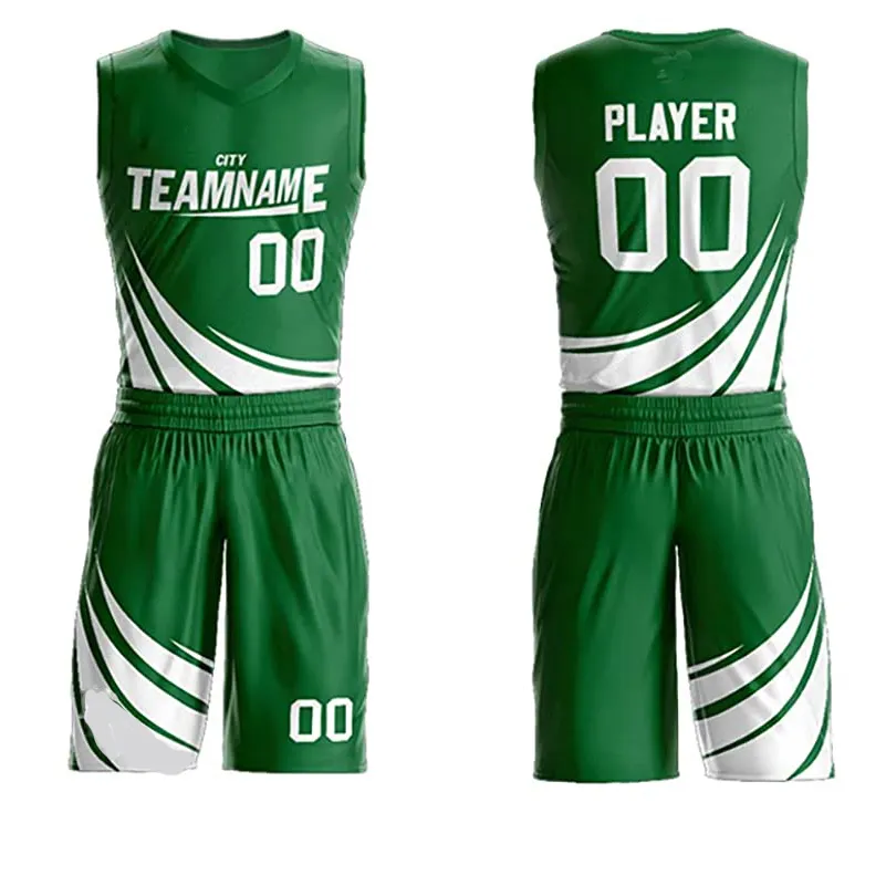 Hergestellt Custom Set Druck Logo Design Basketball Jersey Basketball Uniform und Shorts Set Uniformen