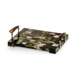 Rectangular hueso bandeja superior utensilios de cocina hecho a mano hueso embutido bandeja mejor vendiendo hueso y MDF bandeja por Axiom a casa acentos - Product Image 5