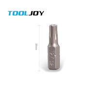 Embouts de tournevis Torx de sécurité magnétiques de 25 mm T20 avec tige hexagonale de 1/4 pouce, en acier de qualité industrielle, finition chromée, pour la réparation
