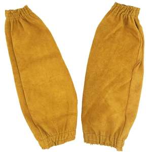 Manchons de sécurité de soudage en cuir ignifuge haute résistance Manchons de bras fendus robustes - Product Image 1