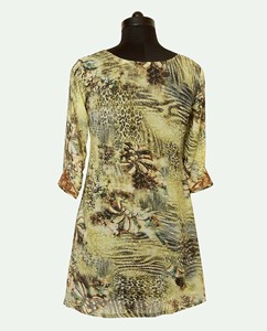 Vestidos casuales de viscosa con estampado digital para mujer Top con cuentas y escote Ropa festiva en estilo indio pakistaní para mujer - Product Image 2