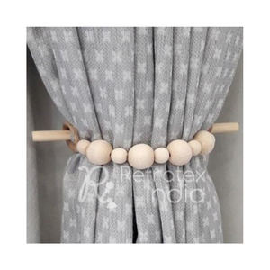 Embrasses de rideaux de perles en bois, fournisseur en vrac et fabrication par réfractex inde fabriqué en inde pour la meilleure qualité et le prix bas - Product Image 1