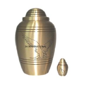 Atractivas Urnas de Latón de Diseño Elegante, Urnas Funerarias Hechas a Mano, Urnas de Cremación de Metal, Urnas de Latón Artísticas para Cremación - Product Image 2