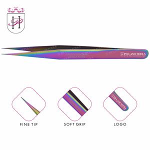 Customized Logo Lash <b>Applicator</b> Private Label <b>Eyelash</b> Tweezers Bulk <b>Eyelash</b> Tweezers, Isolation Straight Tip <b>Eyelash</b> Tweezers - Product Image 2
