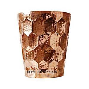 Modern Decorative Craft Copper Antique Metal Wine Bucket Luxury Hammered Metal Wine <b>Chillers</b> Ice Bevrages Wholesale Supplier - Product Image 5