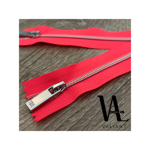 Fermeture éclair en nylon avec point de couleur contrastée #3, outil de carrelage sous vide, avec pull en argent brillant mm - Product Image 4