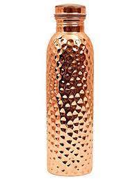 Copper Water <b>Bottle</b> Leak-Proof Water <b>Bottle</b> Seal Joint Free Copper <b>Bottle</b> 32 Oz Hammered) 900 ML - Product Image 2