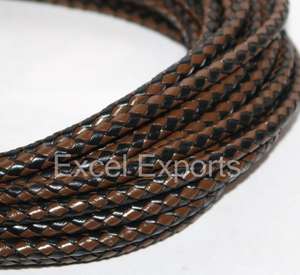 Vente en gros String multicolore en cuir tressé avec cordon 3mm-8mm Laisses pour chien et fabrication de bijoux pour sacs Produits en cuir - Product Image 4