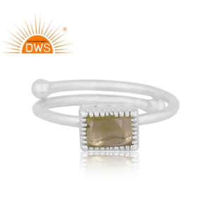 <b>Indian</b> Handmade 925 Fine Sterling Silver Natural Peridot Gemstone Stackable <b>Ring</b> Jewelry For Women Gift For Her - Product Image 2