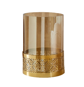 Porte-bougie votif de qualité supérieure en verre et métal couleur or rose au prix le plus bas - Product Image 2