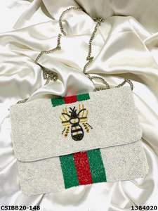 Banjara Boho Sac de soirée en perles de créateur fait à la main pour dames pour les occasions de mariage - Product Image 5