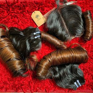 ผมเวียดนามแบบม้วน เงางาม นุ่มลื่น แบบเครื่องจักร สีธรรมชาติ ขายส่ง - Product Image 3