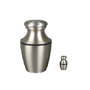 Top Leading Design Urnes de crémation en métal Fournitures funéraires de style simple pour les cendres Souvenirs Décor de service funéraire - Product Image 2