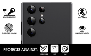 Protezione per Obiettivo Fotocamera 3D 9H in Vetro Temperato e Alluminio, Copertura Completa per <span class=keywords><strong>Samsung</strong></span> Galaxy S22 Ultra - Product Image 4