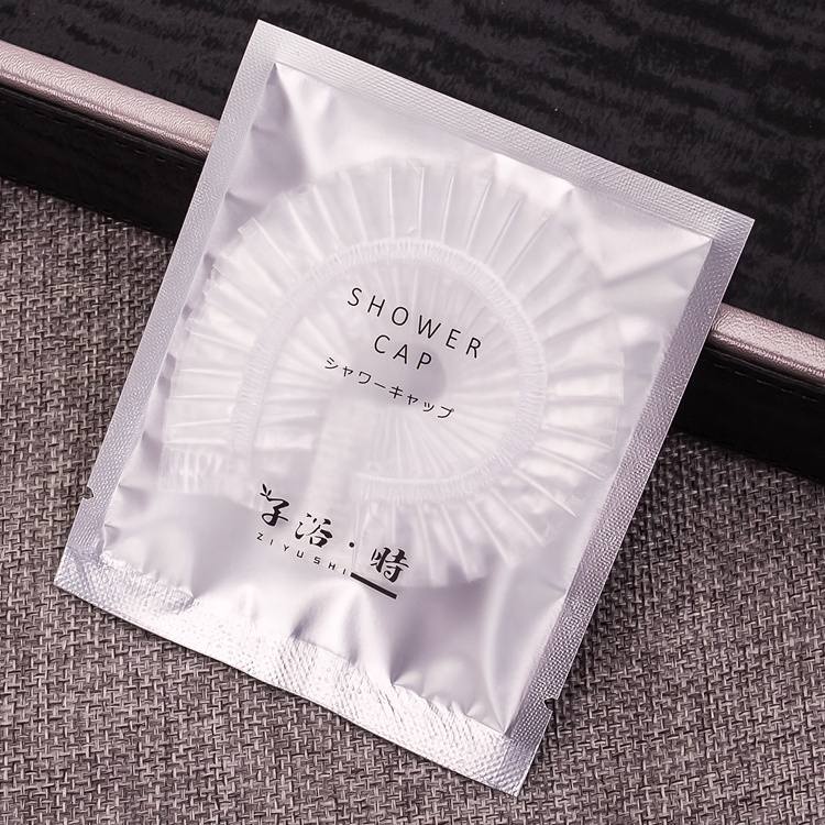 Прозрачные многоразовые портативные Роскошные одноразовые шапочки для душа в отеле с индивидуальным логотипом