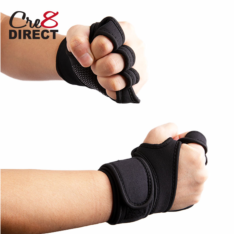 Weight Lifting Gloves Gym Workout Fitness with Built-In Wrist Wraps for Pull Ups, Cross Training, Fitness